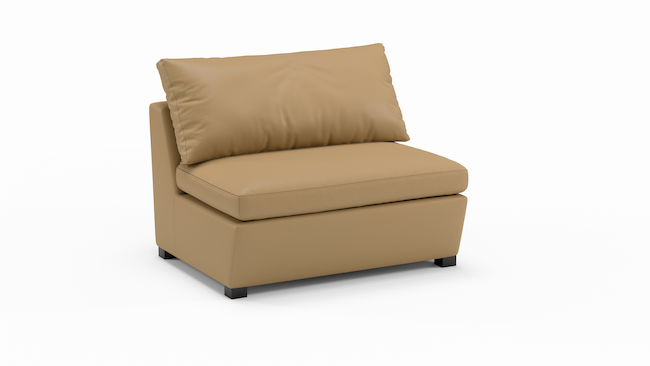 Foamfinity Modular | Leather | Armless Sofa | 44" | CertiPUR-US Premium Foam | STYLNN®️ - STYLNN®