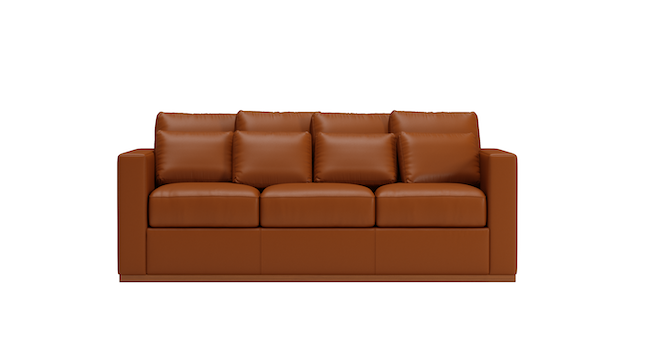 Cuddle Cloud | Leather | Sofa | 88" | CertiPUR-US Premium Foam | STYLNN®️ - STYLNN®