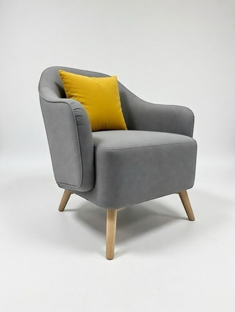 Curved Tub Chair | 31" Organic Latex Eco Chair | STYLNN®️ - STYLNN®