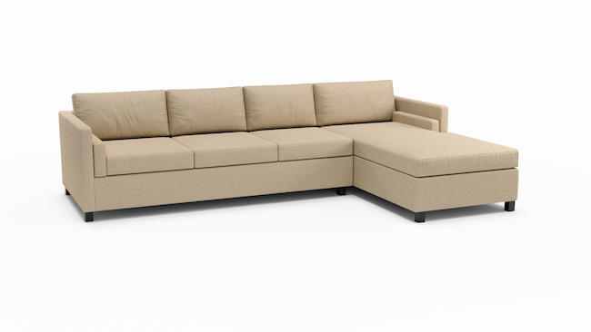 Del Rose | Right Chaise Sectional | 115" x 72" | Latex | Eco-Friendly | STYLNN®️ - STYLNN®