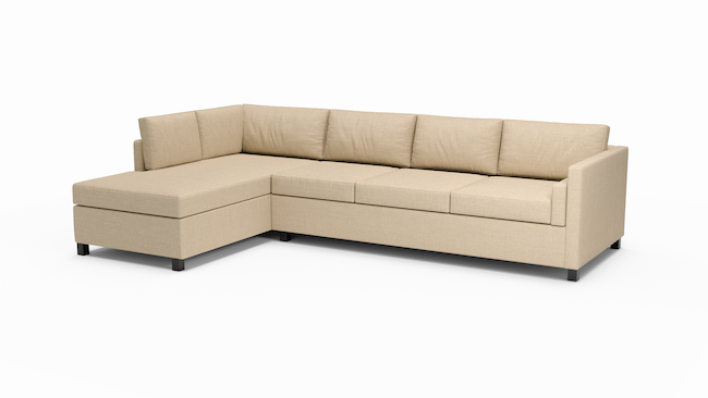 Del Rose | Sectional Left Sofa Bumper | 80" x 124" | Latex | Eco-Friendly | STYLNN®️ - STYLNN®