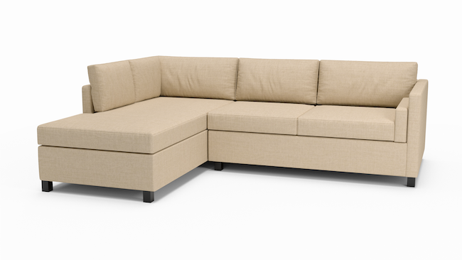 Del Rose | Sectional Left Sofa Bumper | 80" x 94" | Latex | Eco-Friendly | STYLNN®️ - STYLNN®