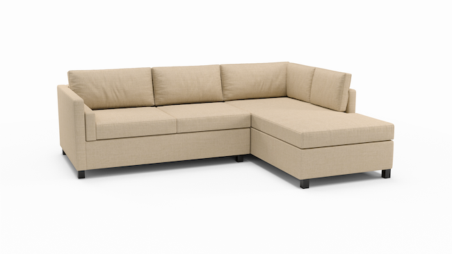 Del Rose | Sectional Right Sofa Bumper | 94" x 80" | Latex | Eco-Friendly | STYLNN®️ - STYLNN®