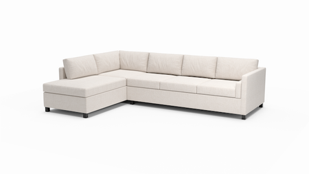 Del Rose | Sectional Left Sofa Bumper | 80" x 124" | CertiPUR-US Premium Foam | STYLNN®️ - STYLNN®