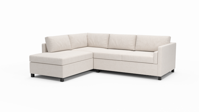 Del Rose | Sectional Left Sofa Bumper | 80" x 94" | CertiPUR-US Premium Foam | STYLNN®️ - STYLNN®
