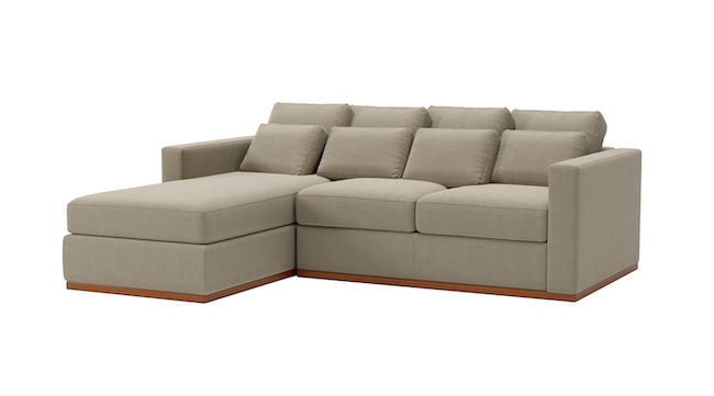 Cuddle Cloud | Left Chaise Sectional | 72" x 102" | Latex | Eco-Friendly | STYLNN®️