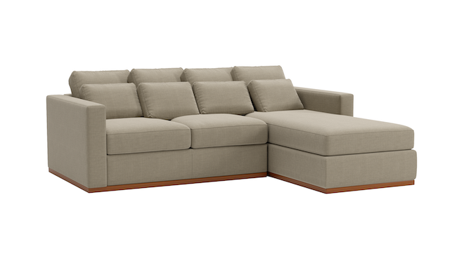 Cuddle Cloud | Right Chaise Sectional | 102" x 72" | Latex | Eco-Friendly | STYLNN®️