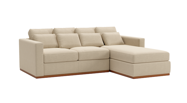 Cuddle Cloud | Right Chaise Sectional | 102" x 72" | Latex | Eco-Friendly | STYLNN®️