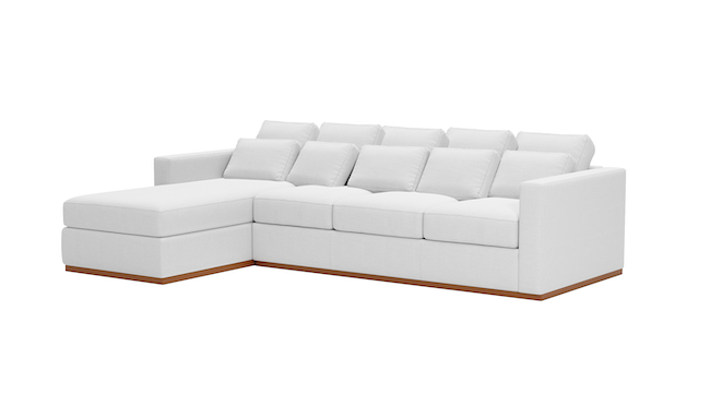 Cuddle Cloud | Left Chaise Sectional | 72" x 115" | Latex | Eco-Friendly | STYLNN®️