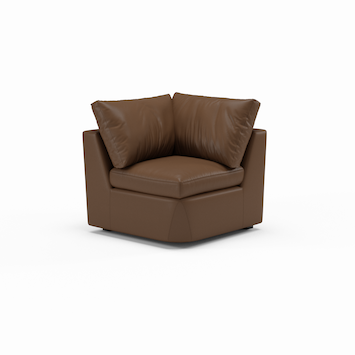 Foamfinity Modular | Leather | Corner Sofa | 35" | CertiPUR-US Premium Foam | STYLNN®️ - STYLNN®