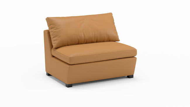 Foamfinity Modular | Leather | Armless Sofa | 44" | CertiPUR-US Premium Foam | STYLNN®️ - STYLNN®