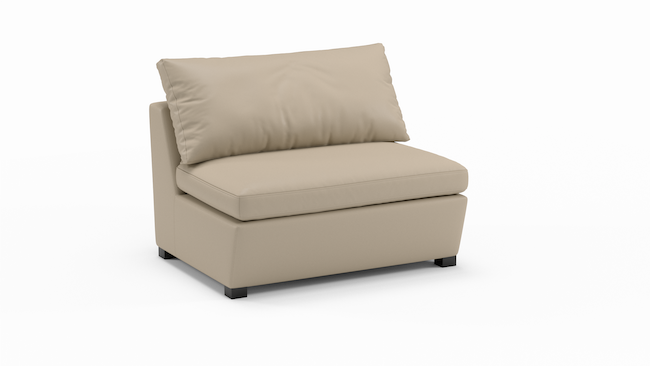 Foamfinity Modular | Leather | Armless Sofa | 44" | CertiPUR-US Premium Foam | STYLNN®️ - STYLNN®