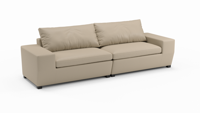 Foamfinity Modular | Leather | Sofa | 112" | CertiPUR-US Premium Foam | STYLNN®️ - STYLNN®