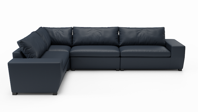 Foamfinity Modular | Leather | Sofa | 91" x 135" | CertiPUR-US Premium Foam | STYLNN®️ - STYLNN®
