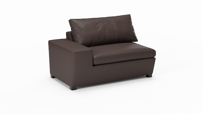 Foamfinity Modular | Leather | Left Arm Sofa | 56" | CertiPUR-US Premium Foam | STYLNN®️ - STYLNN®