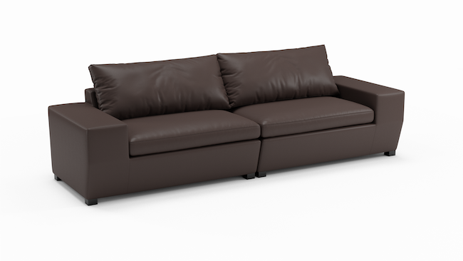 Foamfinity Modular | Leather | Sofa | 112" | CertiPUR-US Premium Foam | STYLNN®️ - STYLNN®