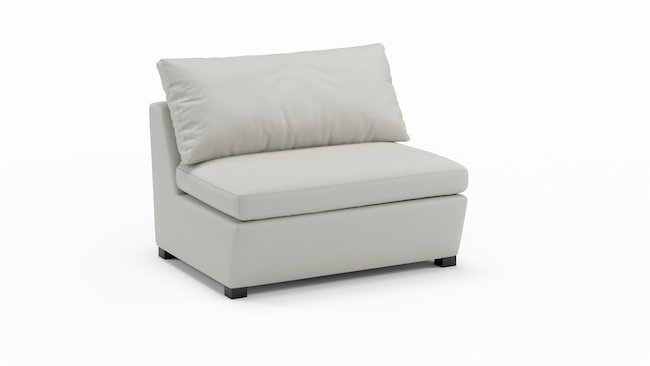 Foamfinity Modular | Leather | Armless Sofa | 44" | CertiPUR-US Premium Foam | STYLNN®️ - STYLNN®