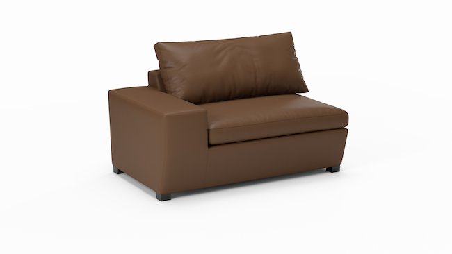 Foamfinity Modular | Leather | Left Arm Sofa | 56" | CertiPUR-US Premium Foam | STYLNN®️ - STYLNN®