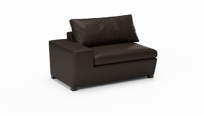 Foamfinity Modular | Leather | Left Arm Sofa | 56" | CertiPUR-US Premium Foam | STYLNN®️ - STYLNN®