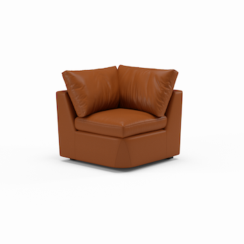 Foamfinity Modular | Leather | Corner Sofa | 35" | CertiPUR-US Premium Foam | STYLNN®️ - STYLNN®