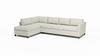 HydroRepel Del Rose | Water Resistant | Sectional Left Bumper Sofa | 80" x 124" | CertiPUR-US Premium Foam | STYLNN®️ - STYLNN®