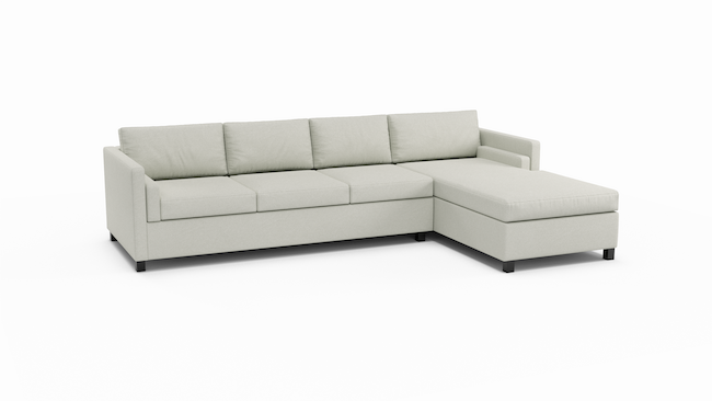 HydroRepel Del Rose | Water Resistant | Sectional Right Arm Chaise | 115" x 72" | CertiPUR-US Premium Foam | STYLNN®️ - STYLNN®