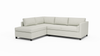 HydroRepel Del Rose | Water Resistant | Sectional Right Sofa Bumper | 80" x 94" | CertiPUR-US Premium Foam | STYLNN®️ - STYLNN®