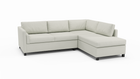 HydroRepel Del Rose | Water Resistant | Sectional Right Sofa Bumper | 94