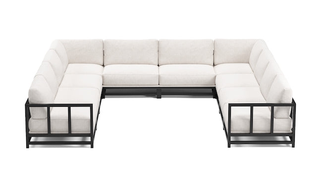 Kubus Modular Outdoor | U Shape Arms Sectional | 145 x 146 x 145| | DryFast Foam | STYLNN™ - STYLNN®