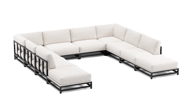 Kubus Modular Outdoor | U Shape Bumper Sectional | 145" x 146" x 145" | DryFast Foam | STYLNN™ - STYLNN®