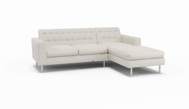 Le Jace HydroRepel | Miami Sand | Water Resistant | Sectional Right Arm Chaise | 102" x 72" | CertiPUR-US Premium Foam | STYLNN®️ - STYLNN®