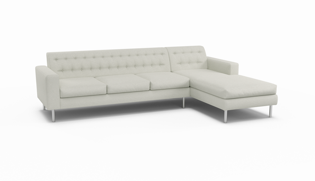 Le Jace HydroRepel | Miami Sand | Water Resistant | Sectional Right Arm Chaise | 115" x 72" | CertiPUR-US Premium Foam | STYLNN®️ - STYLNN®