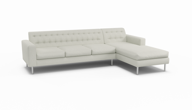 Le Jace HydroRepel | Miami Sand | Water Resistant | Sectional Right Arm Chaise | 115" x 72" | CertiPUR-US Premium Foam | STYLNN®️