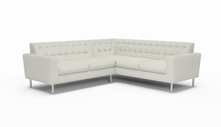 Le Jace HydroRepel | Miami Sand | Water Resistant | Sectional Sectional | 96" x 96" | CertiPUR-US Premium Foam | STYLNN®️ - STYLNN®