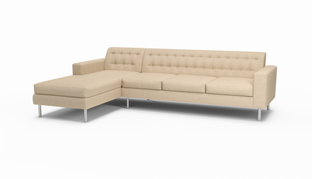 Le Jace | Eco Straw | Left Chaise Sectional | 72" x 115" | Latex | Eco-Friendly | STYLNN®️