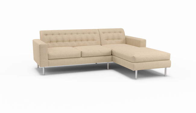 Le Jace | Eco Straw | Right Chaise Sectional | 102" x 72" | Latex | Eco-Friendly STYLNN®️ - STYLNN®