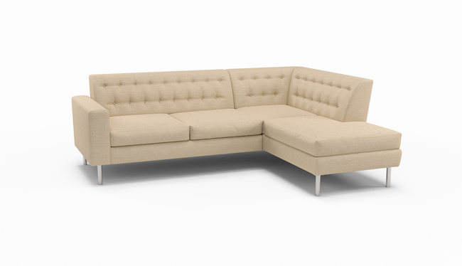 Le Jace | Eco Straw | Sectional Right Sofa Bumper | 94" x 80" | Latex | Eco-Friendly | STYLNN®️ - STYLNN®