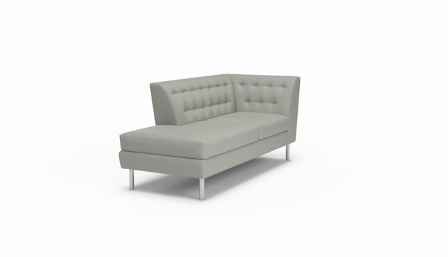 Le Jace | Leather | Left Bumper | 80" | CertiPUR-US Premium Foam | STYLNN®️ - STYLNN®