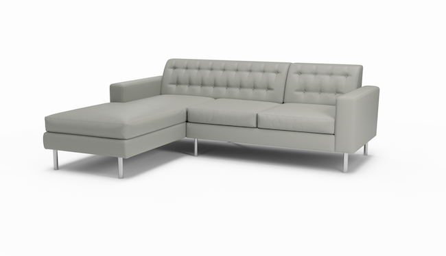 Le Jace | Leather | Sectional Left Chaise | 72" x 102" | CertiPUR-US Premium Foam | STYLNN®️ - STYLNN®