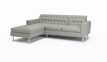 Le Jace | Leather | Sectional Left Chaise | 72" x 102" | CertiPUR-US Premium Foam | STYLNN®️