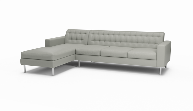 Le Jace | Leather | Sectional Left Sofa Chaise | 72" x 115" | CertiPUR-US Premium Foam | STYLNN®️ - STYLNN®