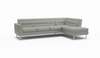 Le Jace | Leather | Sectional Right Sofa Bumper | 124" x 80" | CertiPUR-US Premium Foam | STYLNN®️ - STYLNN®