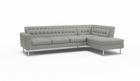 Le Jace | Leather | Sectional Right Sofa Bumper | 124