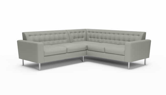 Le Jace | Leather | Sectional | 105" x 105" | CertiPUR-US Premium Foam | STYLNN®️ - STYLNN®