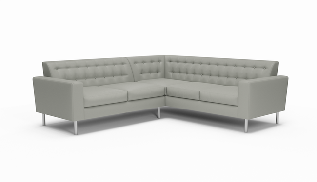 Le Jace | Leather | Sectional | 105" x 105" | CertiPUR-US Premium Foam | STYLNN®️