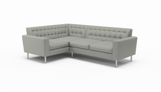 Le Jace | Leather | Sectional | 74" x 105" | CertiPUR-US Premium Foam | STYLNN®️ - STYLNN®