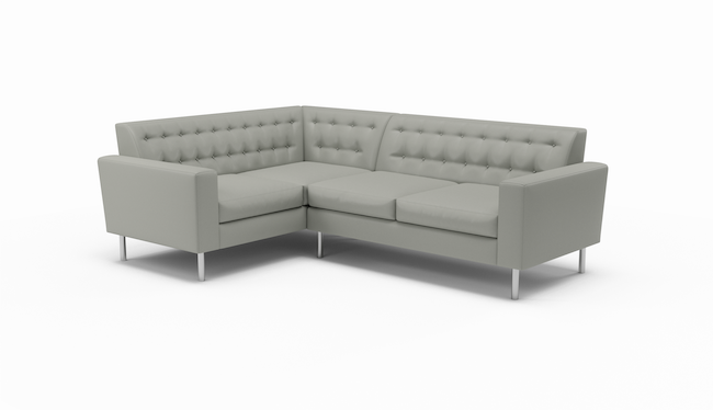 Le Jace | Leather | Sectional | 74" x 105" | CertiPUR-US Premium Foam | STYLNN®️