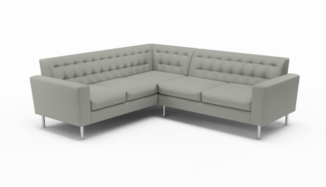 Le Jace | Leather | Sectional | 96" x 96" | CertiPUR-US Premium Foam | STYLNN®️ - STYLNN®