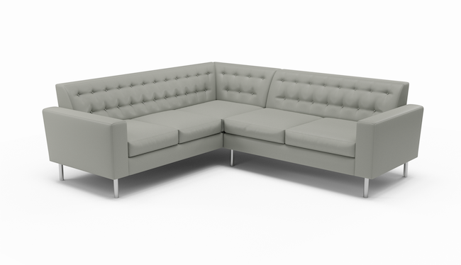 Le Jace | Leather | Sectional | 96" x 96" | CertiPUR-US Premium Foam | STYLNN®️