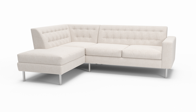 Le Jace | Rococo| Sectional Left Sofa Bumper | 80" x 94" | CertiPUR-US Premium Foam | STYLNN®️ - STYLNN®
